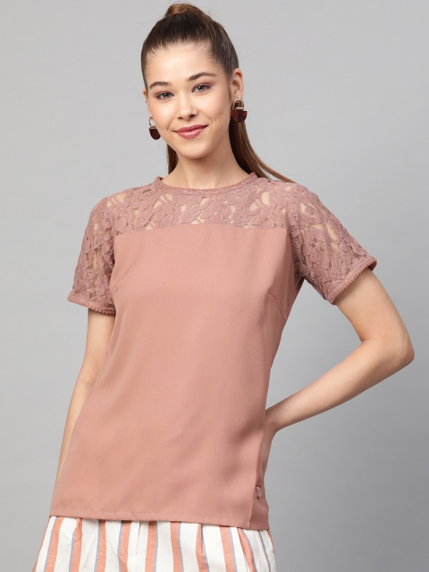 

plusS Women Dusty Pink Solid Top