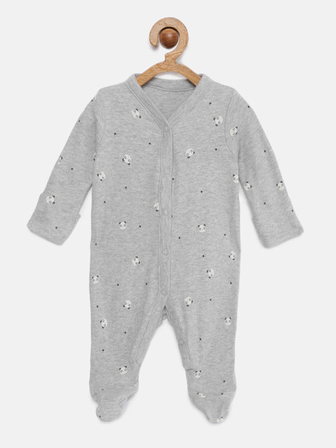 

mothercare Infant Kids Grey Printed Sleepsuit