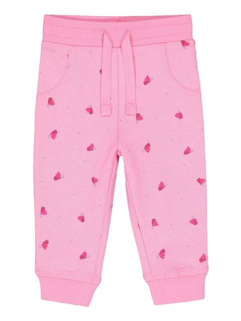 

mothercare Girls Pink Butterfly Printed Joggers