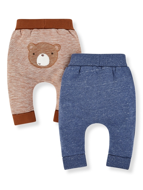 

mothercare Infant Boys Pack of 2 Straight Fit Joggers, Navy blue