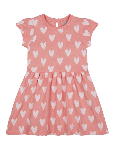 

mothercare Girls Pink Printed Fit and Flare Dress