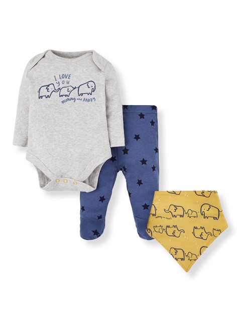 

mothercare Boys Multicoloured Printed T-shirt with Leggings, Multi