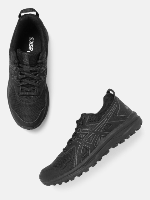 

ASICS Women Black Woven Design Trail Scout Running Shoes