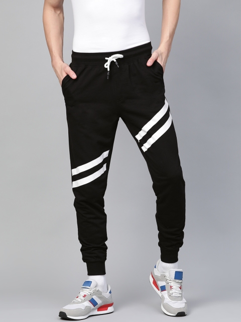 

Metronaut Men Black Striped Detail Joggers