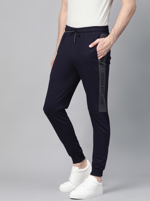 

Metronaut Men Navy Blue Solid Joggers
