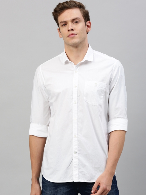 

Mast & Harbour Men White Regular Fit Solid Casual Shirt