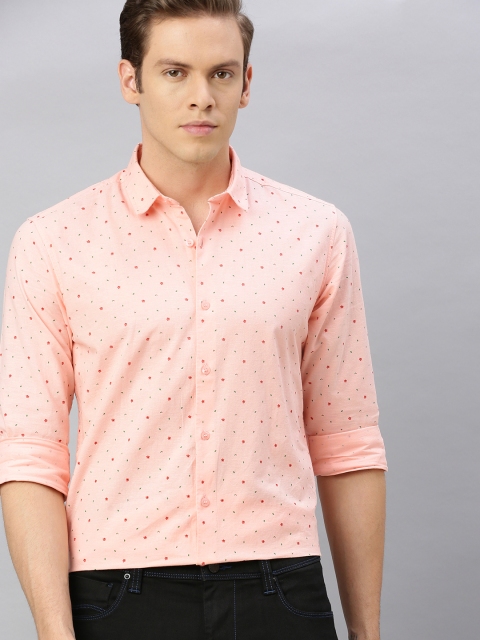 

Mast & Harbour Men Pink Regular Fit Floral Printed Casual Shirt