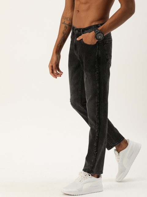 

Moda Rapido Men Black Slim Fit Mid-Rise Clean Look Stretchable Jeans