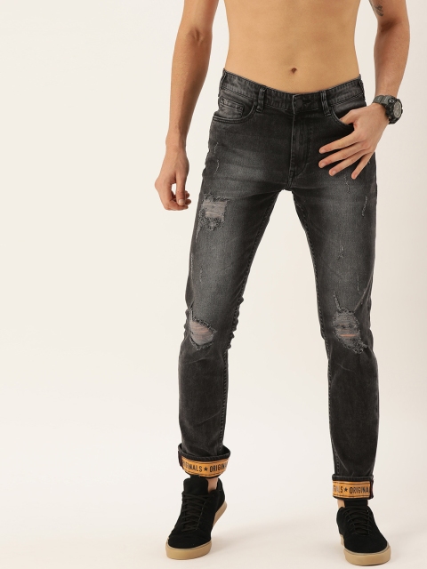 

Moda Rapido Men Black Regular Fit Mid-Rise Mildly Distressed Stretchable Jeans