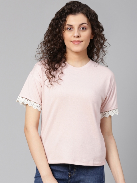 

VividArtsy Women Pink Solid Top