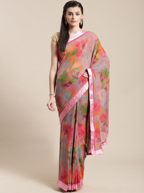 

Nanda Silk Mills Multicoloured Printed Saree, Multi