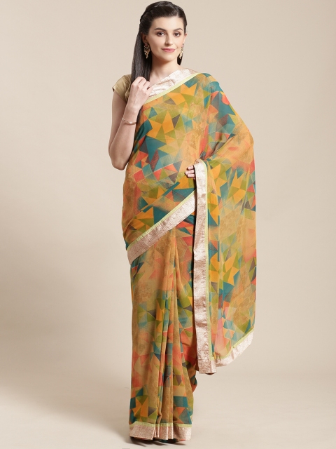 

Nanda Silk Mills Multicoloured Printed Saree, Multi