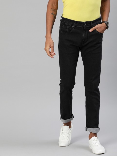 

BEAT LONDON by PEPE JEANS Men Black Vapour Slim Fit Low-Rise Clean Look Stretchable Jeans