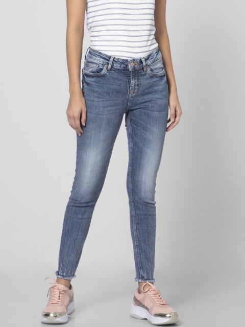 

Vero Moda Women Blue Skinny Fit Mid-Rise Clean Look Stretchable Jeans