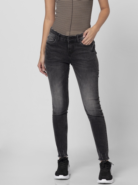 

Vero Moda Women Black Skinny Fit Mid-Rise Clean Look Stretchable Jeans