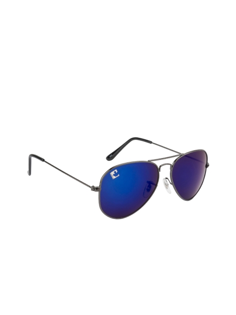 

Clark N Palmer Unisex Mirrored Aviator Sunglasses CNP-RB-716, Blue