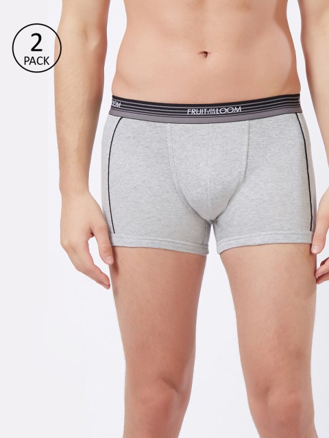 

Fruit of the loom Men Grey Melange Solid Trunk MTR05-A1S2