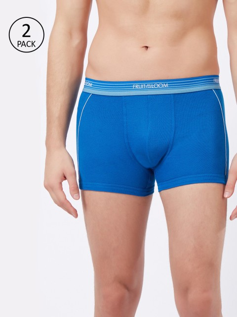 

Fruit of the loom Men Blue Solid Trunk MTR05-A1S4