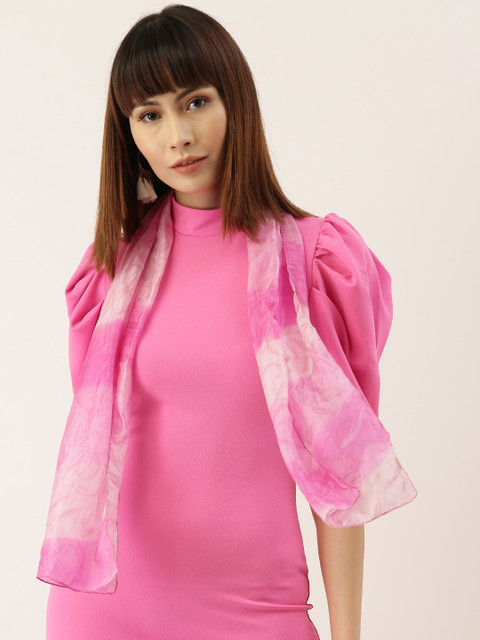 

Ayesha Women Pink Printed Scarf