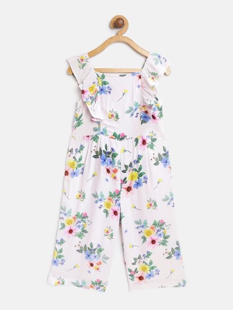 

Marks & Spencer Girls Pink & Blue Printed Basic Jumpsuit