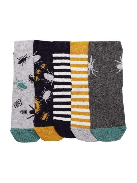 

Marks & Spencer Boys Pack of 5 Ankle-Length Socks, Mustard