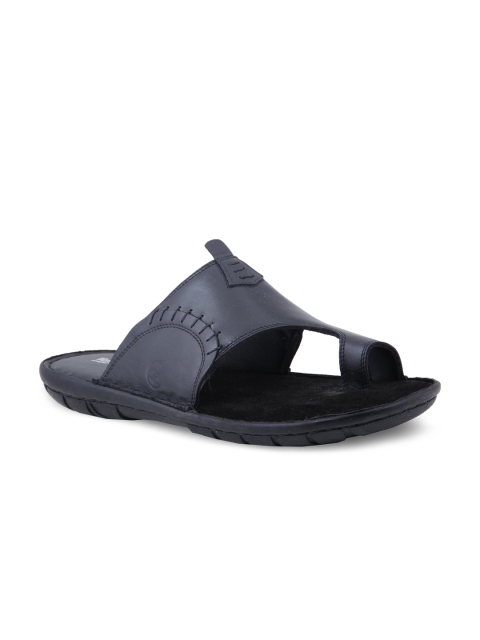

Ventoland Men Black Genuine Leather Sandals