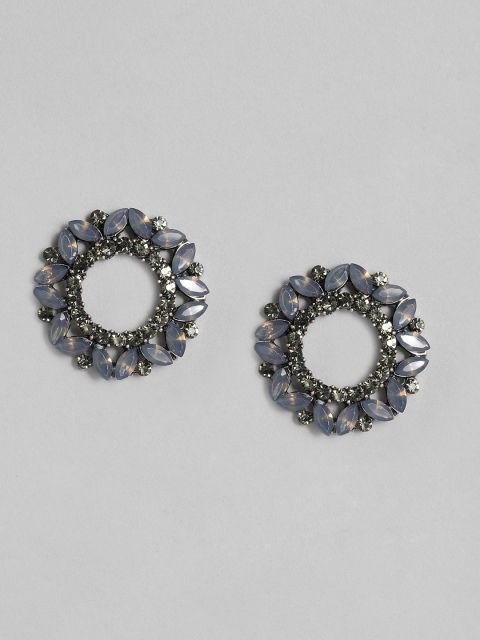 

justpeachy Grey Circular Studs