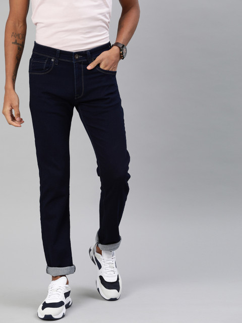 

BEAT LONDON by PEPE JEANS Men Blue Slim Fit Low-Rise Clean Look Stretchable Jeans