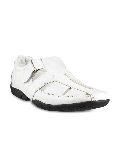 

Metro Men White Leather Sandals