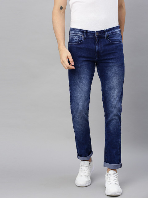 

BEAT LONDON by PEPE JEANS Men Blue Soho Super Skinny Fit Low-Rise Clean Look Jeans