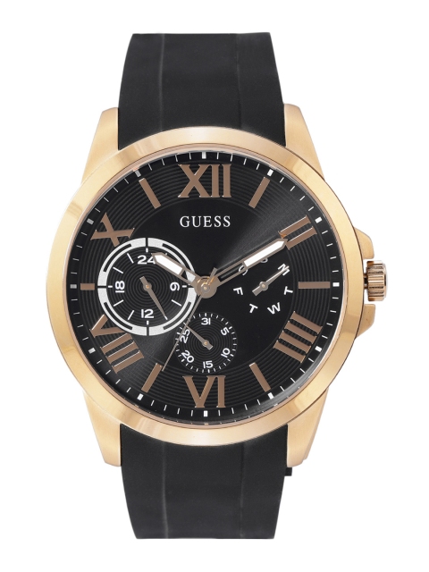 

GUESS Men Black Dial & Black Straps Analogue Watch GW0012G2