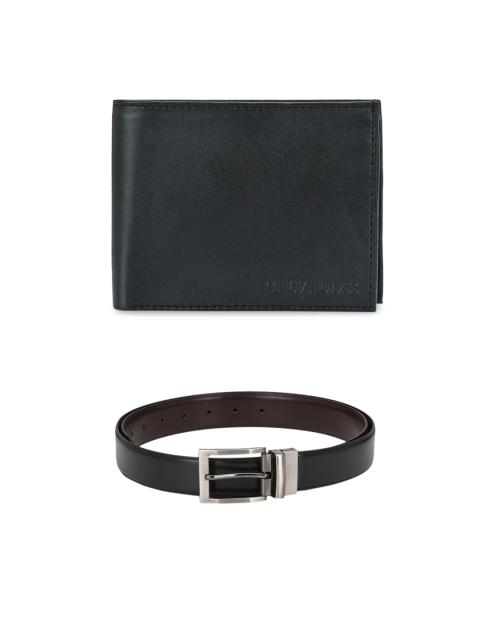 

Calvadoss Men Black & Brown Accessory Gift Set