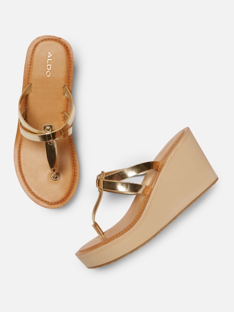 

ALDO Women Brown Solid Sandals