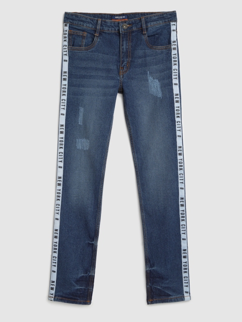 

Killer Boys Blue Slim Fit Mid-Rise Mildly Distressed Stretchable Jeans
