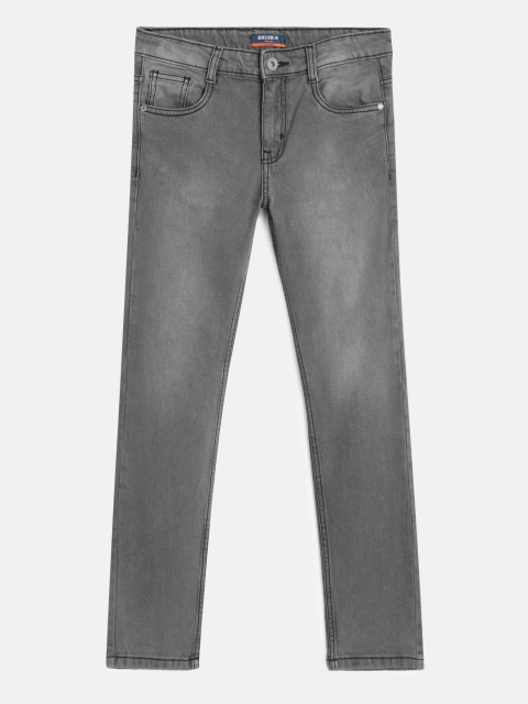 

Killer Boys Grey Slim Fit Mid-Rise Clean Look Jeans