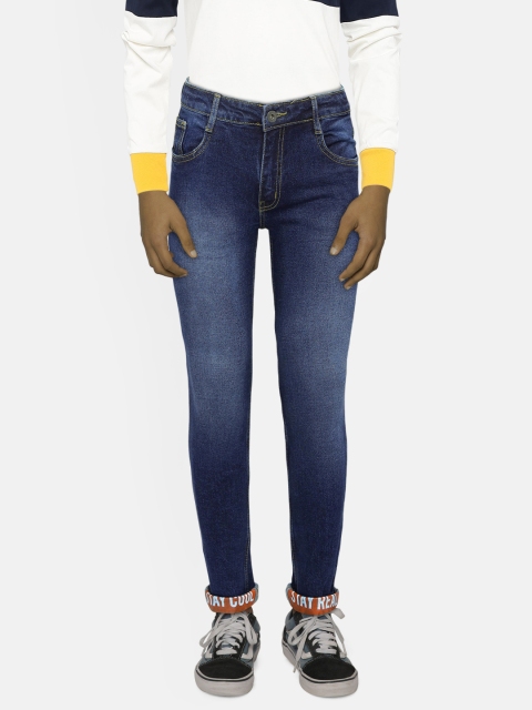 

Killer Boys Navy Blue Regular Fit Mid-Rise Clean Look Stretchable Jeans