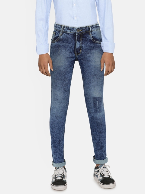 

Killer Boys Blue Regular Fit Mid-Rise Low Distress Stretchable Jeans
