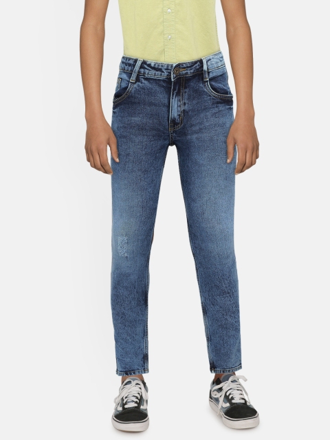 

Killer Boys Blue Slim Fit Mid-Rise Low Distress Stretchable Jeans