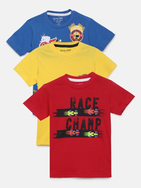 

Miss & Chief Boys Pack of 3 Printed Round Neck T-shirt, Multi