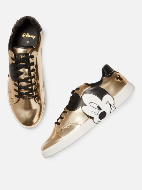 

ALDO Men Gold-Toned Sneakers