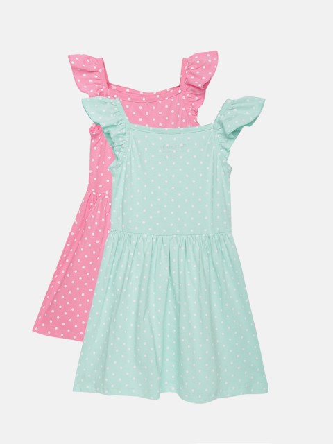 

Miss & Chief Girls Set of 2 Printed Fit and Flare Dress, Multi