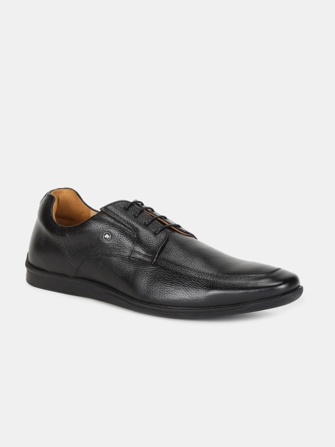 

Arrow Men Black Textured Leather Formal Derbys