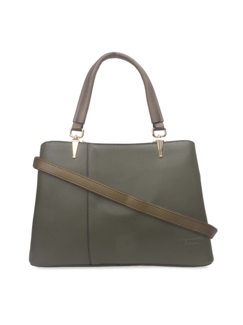 

Bagkok Green Solid Handheld Bag