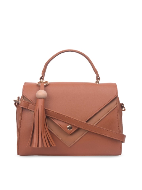 

Bagkok Tan Brown Solid Handbag