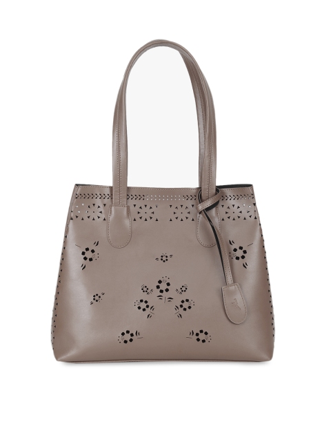

yelloe Brown Solid Handheld Bag