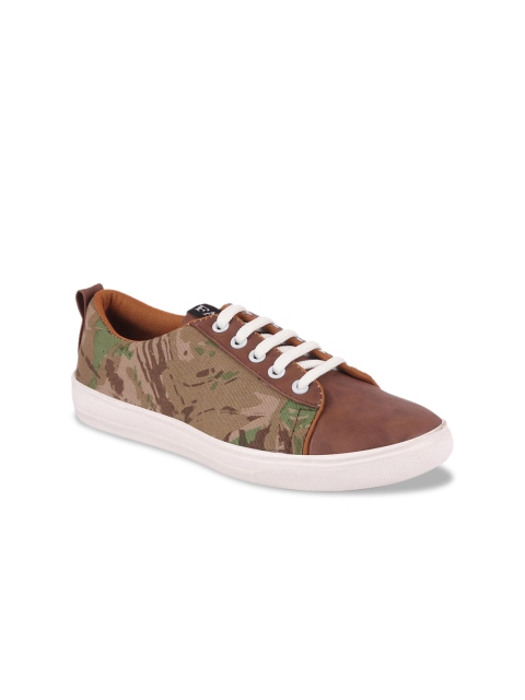 

FAUSTO Women Brown Printed Sneakers