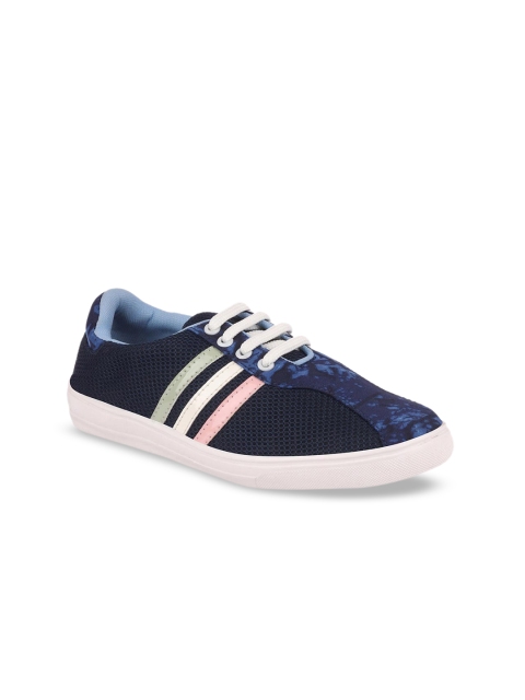 

FAUSTO Women Blue Striped Sneakers