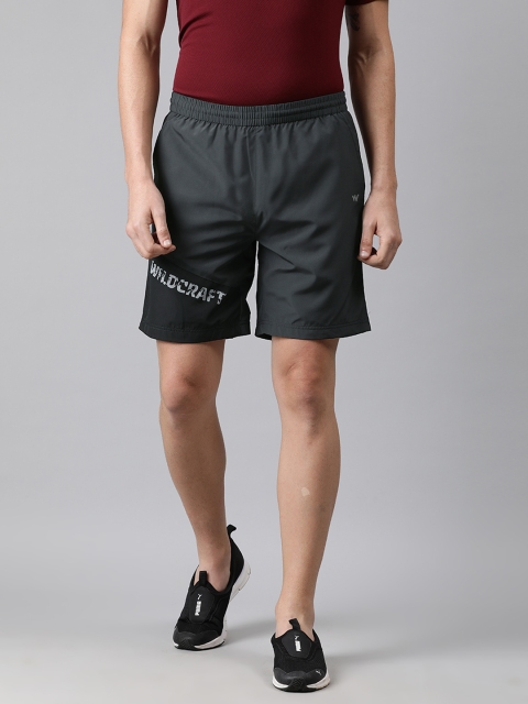 

Wildcraft Men Grey Solid Regular Fit Regular Shorts