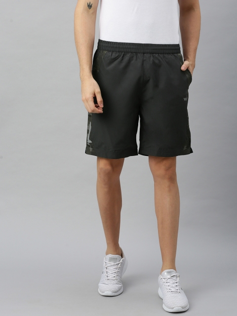 

Wildcraft Men Charcoal Grey Solid Regular Fit Sports Active Shorts