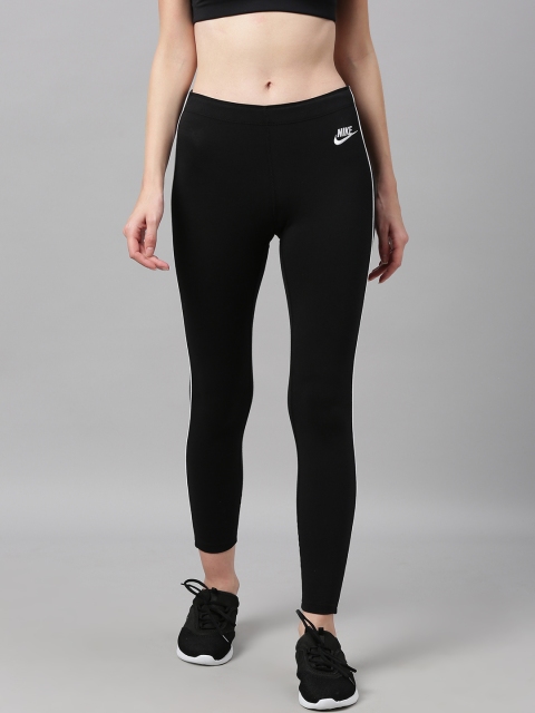 

Nike Women Black Solid NSW HRTG NFS Training Tights